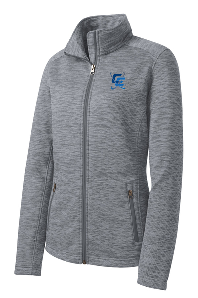 Port Authority® Ladies Digi Stripe Fleece Jacket