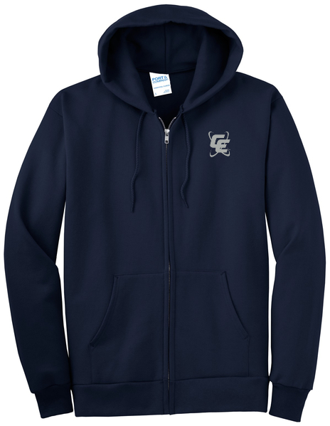 Port & Company® Essential Fleece Full-Zip Hooded Sweatshirt