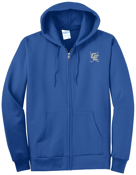 Port & Company® Essential Fleece Full-Zip Hooded Sweatshirt