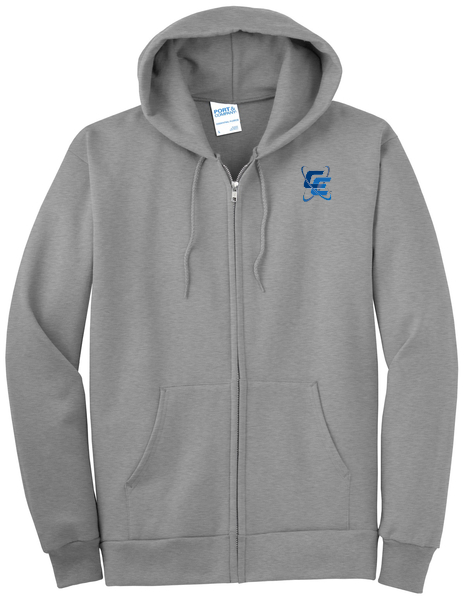 Port & Company® Essential Fleece Full-Zip Hooded Sweatshirt