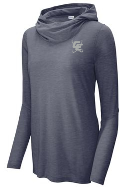 Sport-Tek ® Ladies PosiCharge ® Tri-Blend Wicking Long Sleeve Hoodie